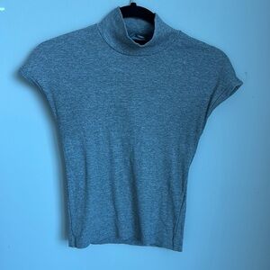 Zara Gray Women's Mockneck Top